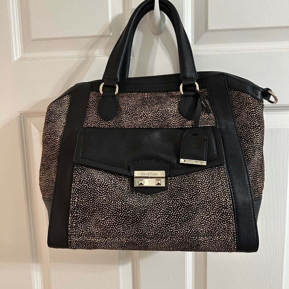 Cole Haan Black and Brown Satchel